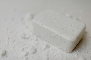 soap bar on white surface
